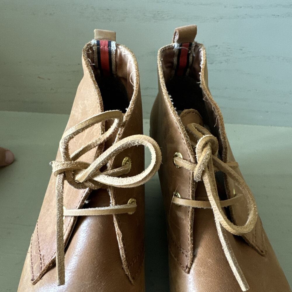 Women’s Sperry Top Sider Brown Leather Wedge Bootie Size 7 Gum Sole - Picture 7 of 7